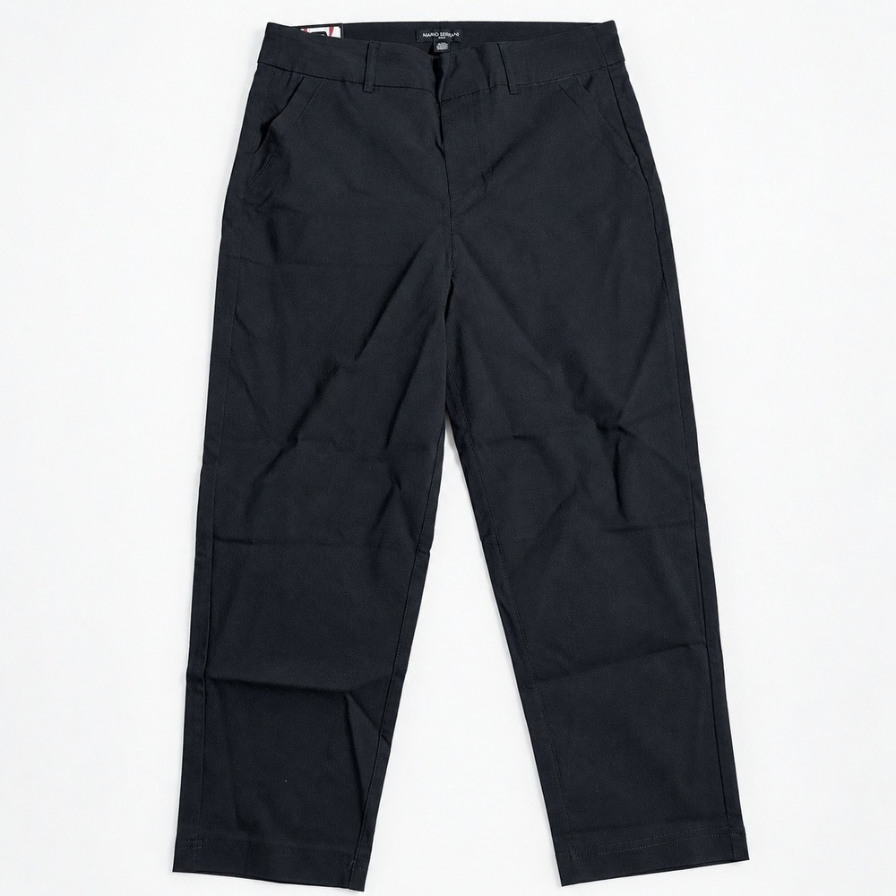 Mario Serrani Womens Black Capri Pants Size M 23 Inseam 1966651 Cropped Trouser